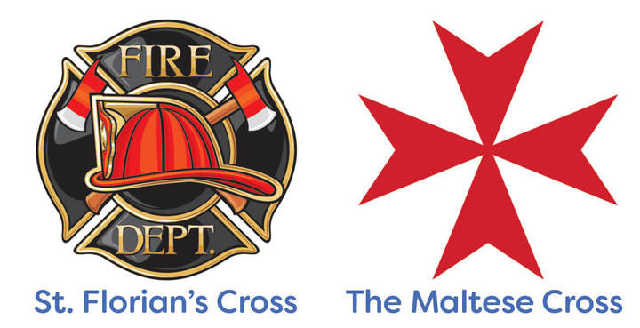 Firefighter Challenge Coins: St. Florian’s Cross or Maltese Cross?