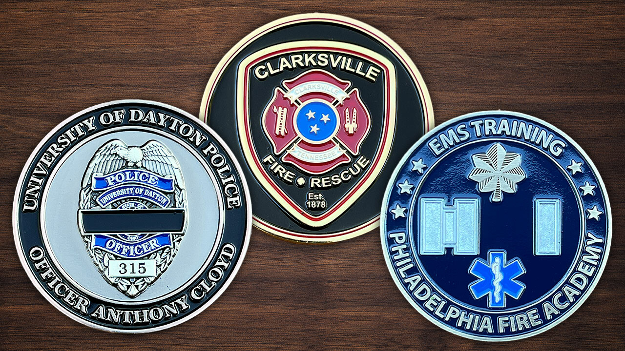 Honoring First Responders With Custom Challenge Coins