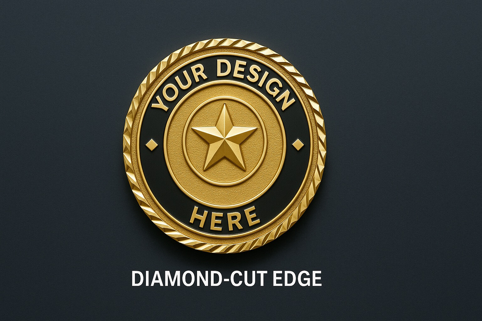 Add The Final Touch With Diamond-Cut Coin Edges