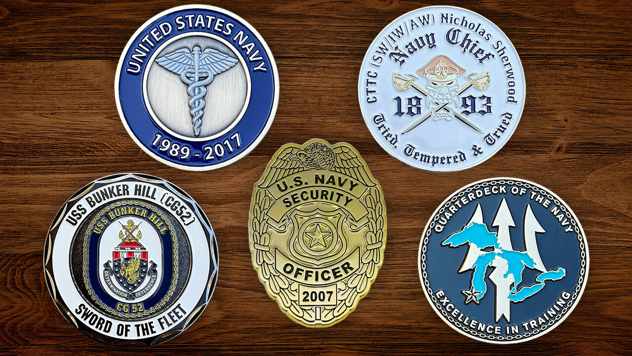Navy Challenge Coins Commemorate Naval Service