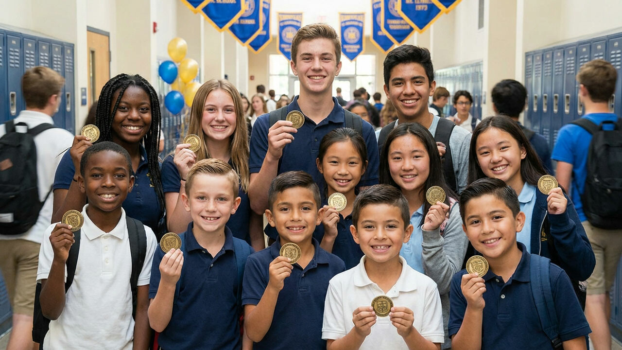 Custom School Coins for Spirit, Fundraising