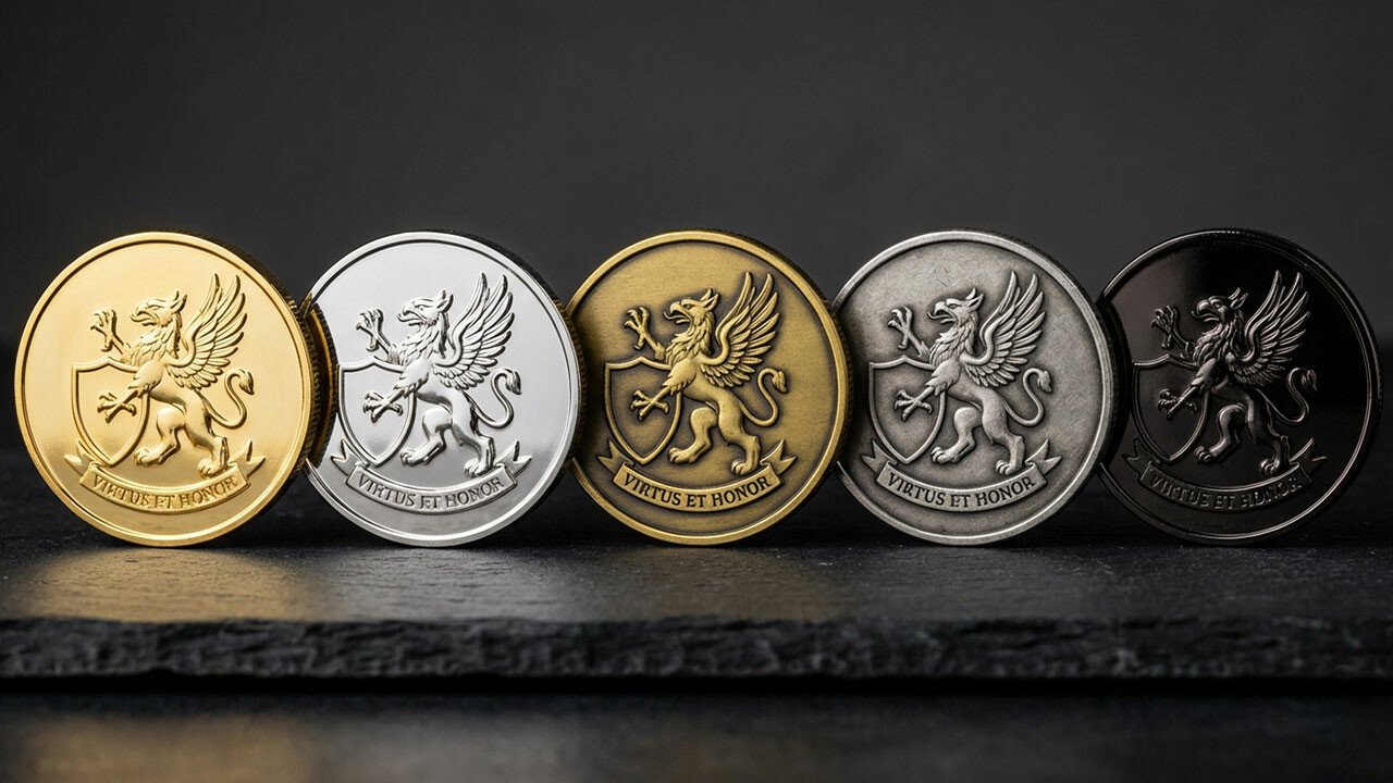 featured image for Choosing The Right Metal Style For Your Challenge Coins