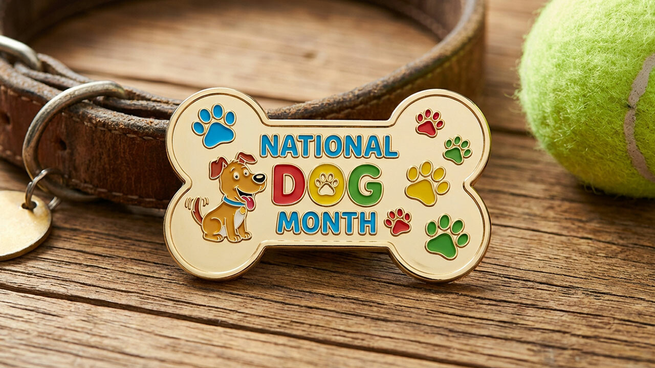 Challenge Coins Observing National Dog Month