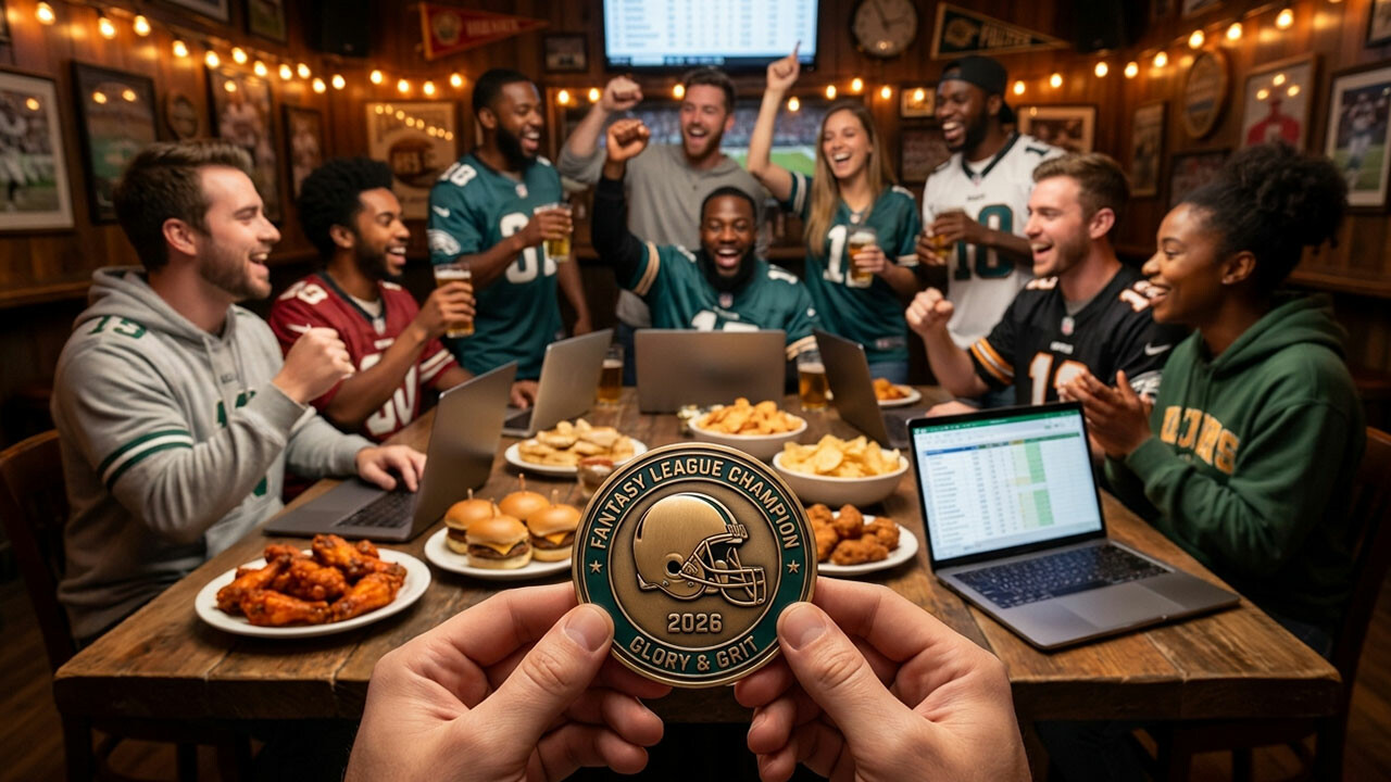 Fantasy Football Challenge Coins