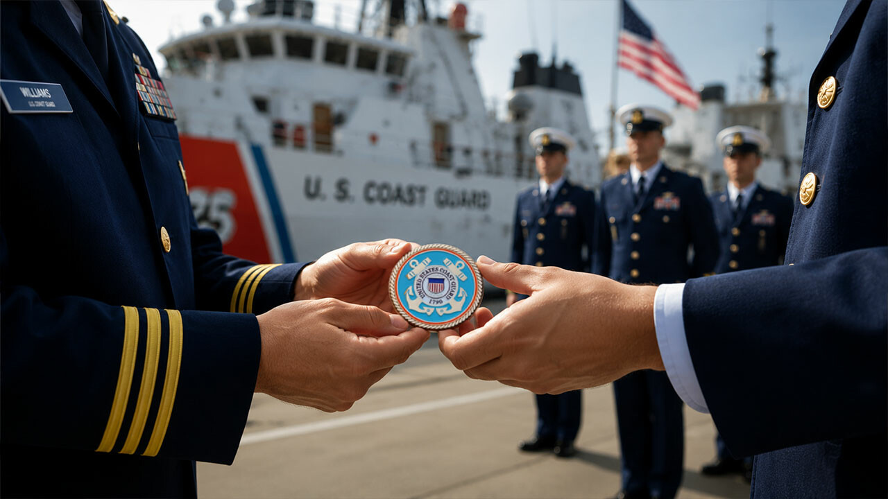 Celebrate The U.S. Coast Guard With Custom Challenge Coins