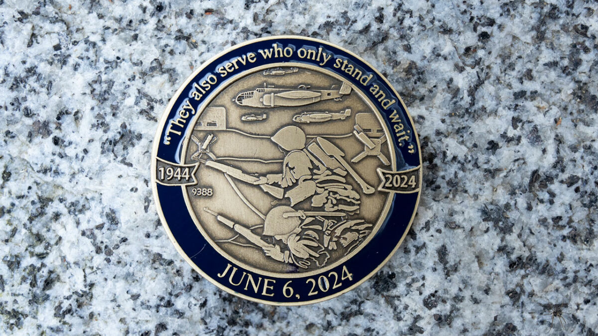 Custom Challenge coin for 80th Anniversary of D-Day